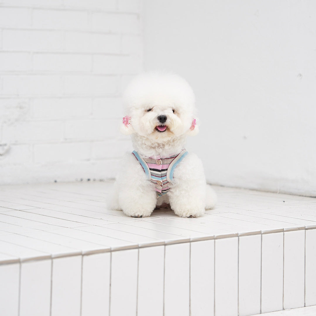 即納【noutti】Matilda Cardigan Sleeveless（Pink）