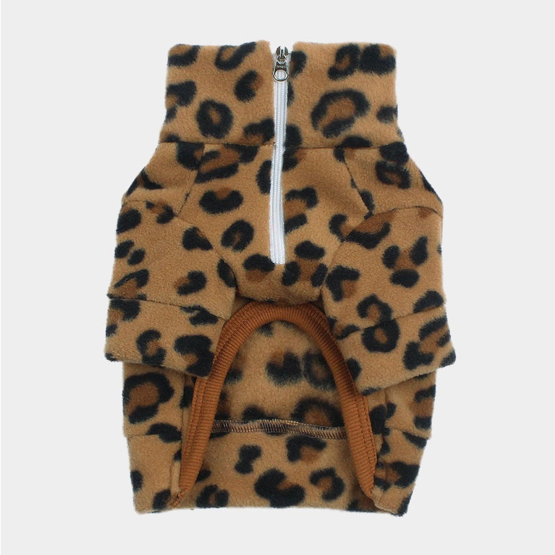 ※予約販売【CRR】Leopard Fleece Half Zip Up