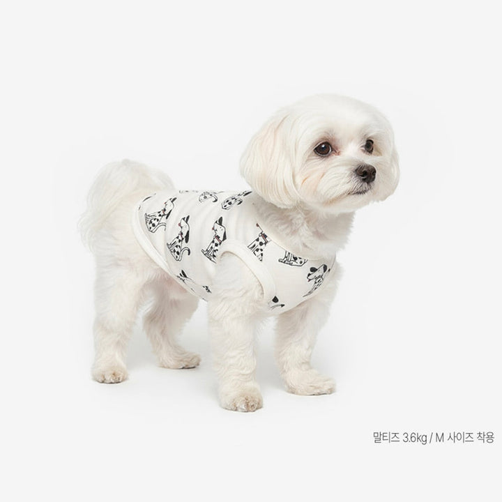 即納【TUSTUS】Dalmatian sleeveless