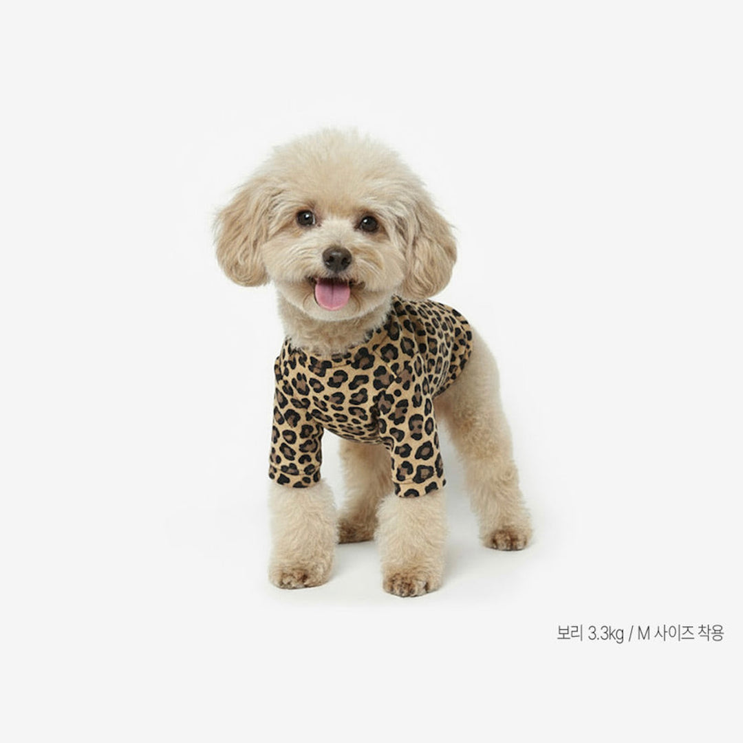 ※予約販売【TUSTUS】Leopard Tee（Brown）