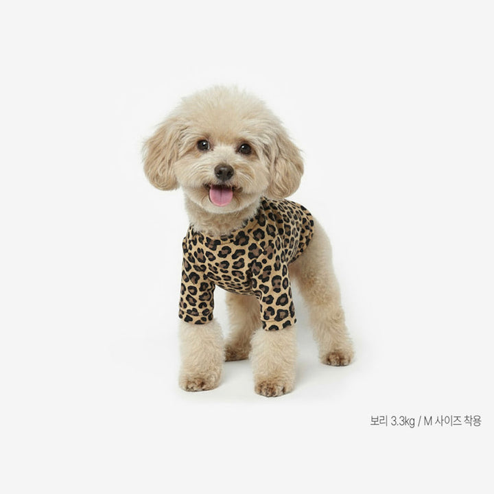 ※予約販売【TUSTUS】Leopard Tee（Brown）