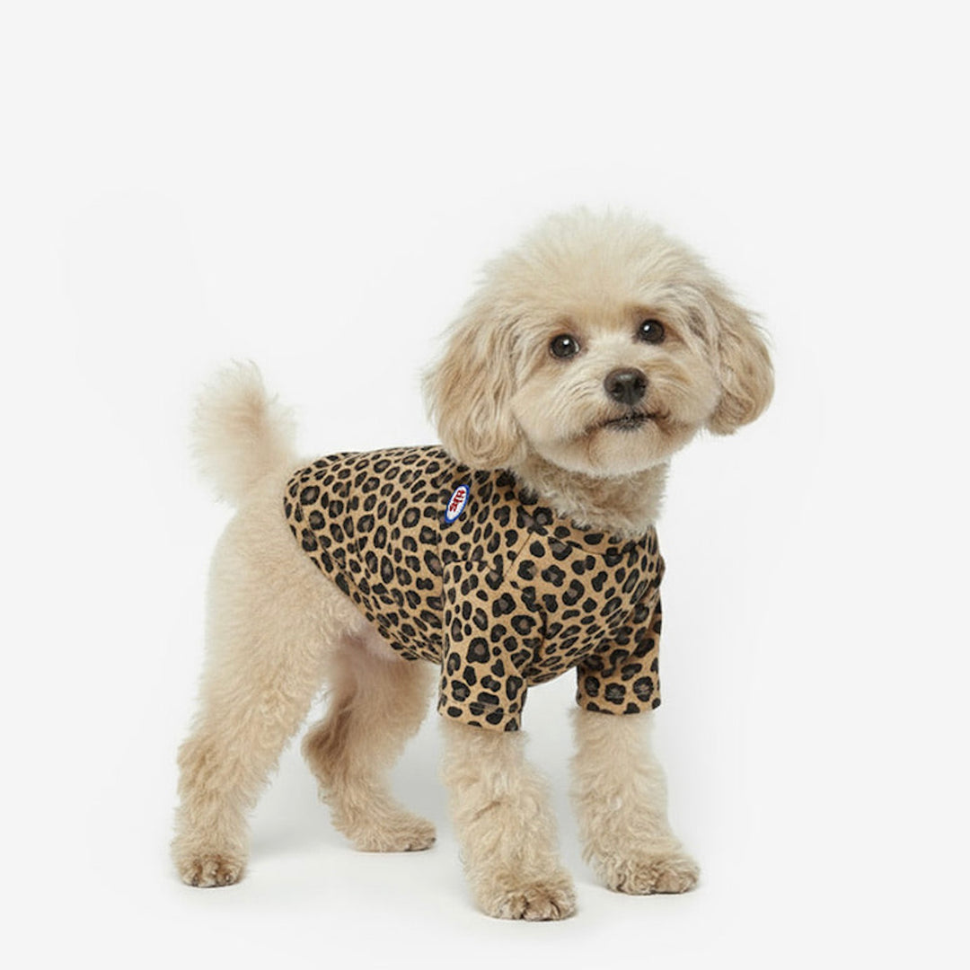 ※予約販売【TUSTUS】Leopard Tee（Brown）