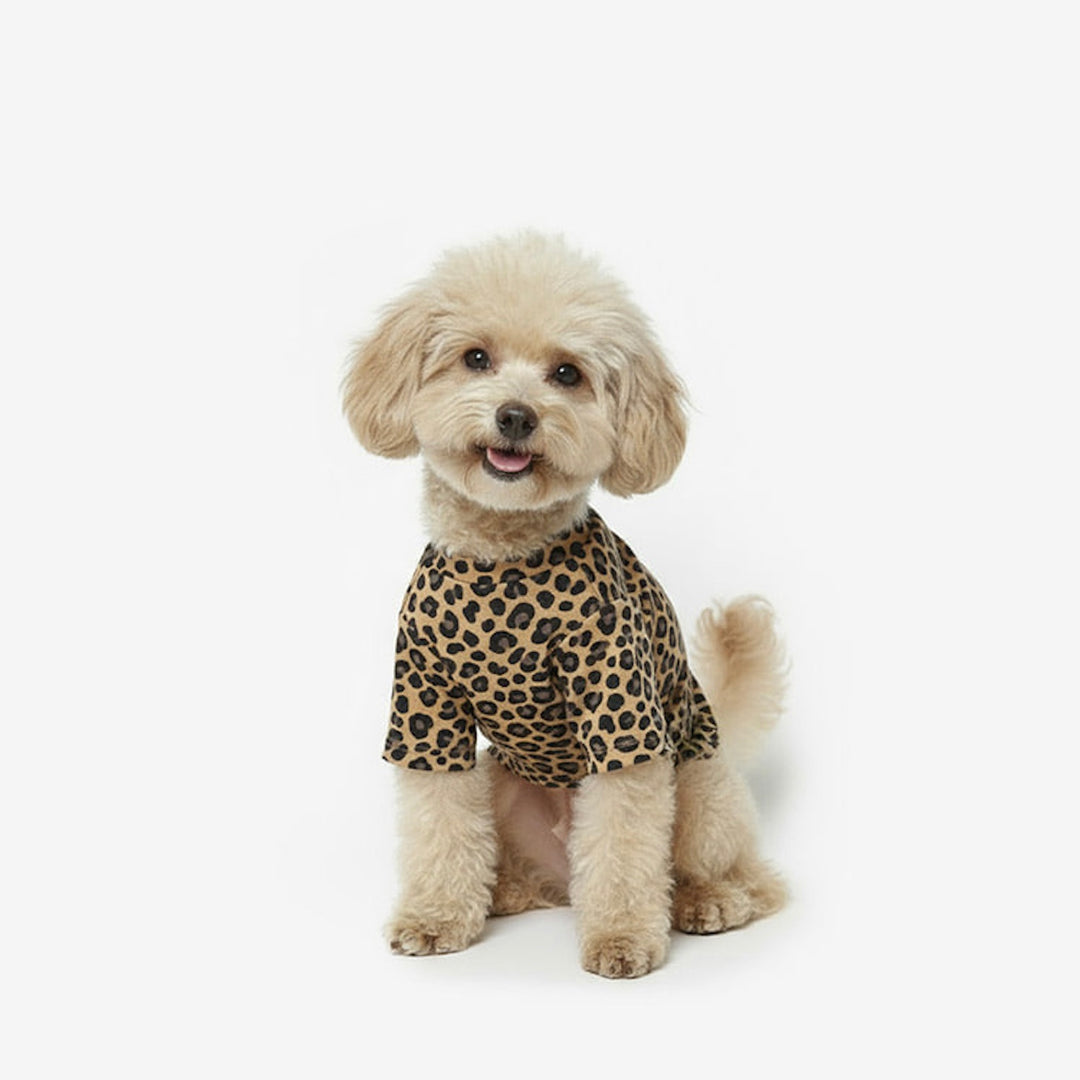 ※予約販売【TUSTUS】Leopard Tee（Brown）