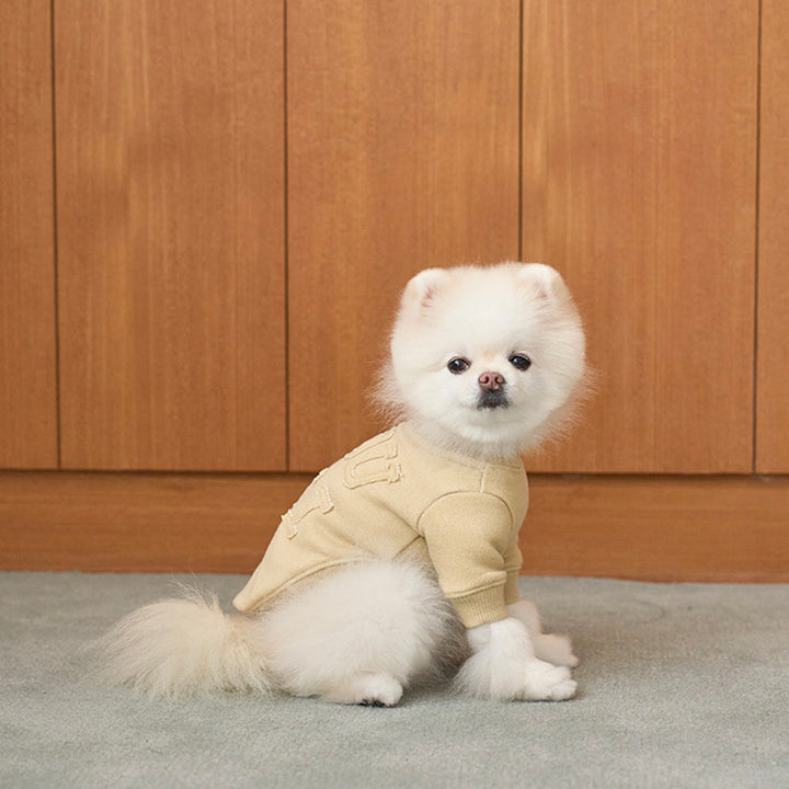 ※予約販売【noutti】Groovy Sweat Shirt（Olive Mustard）