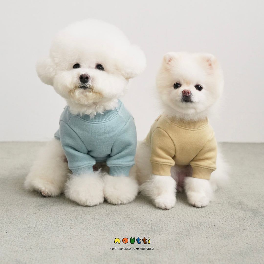 ※予約販売【noutti】Groovy Sweat Shirt（Olive Mustard）