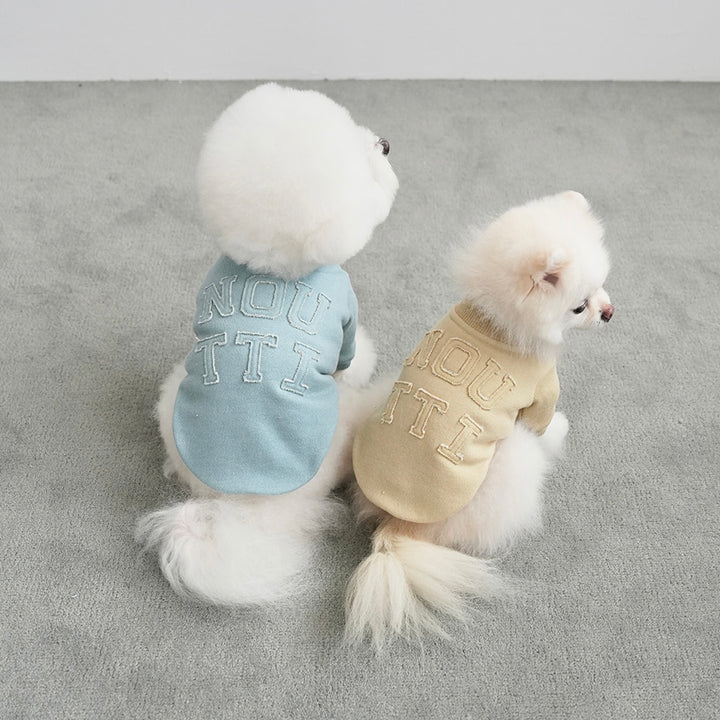 ※予約販売【noutti】Groovy Sweat Shirt（Olive Mustard）