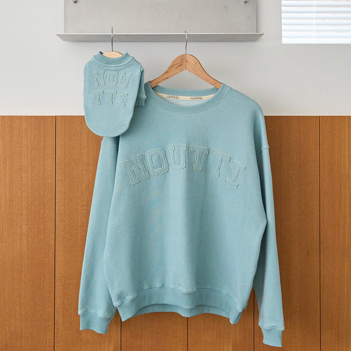 即納【noutti】Groovy Sweat Shirt（Sky Blue）