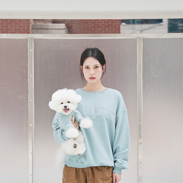 即納【noutti】Groovy Sweat Shirt（Sky Blue）