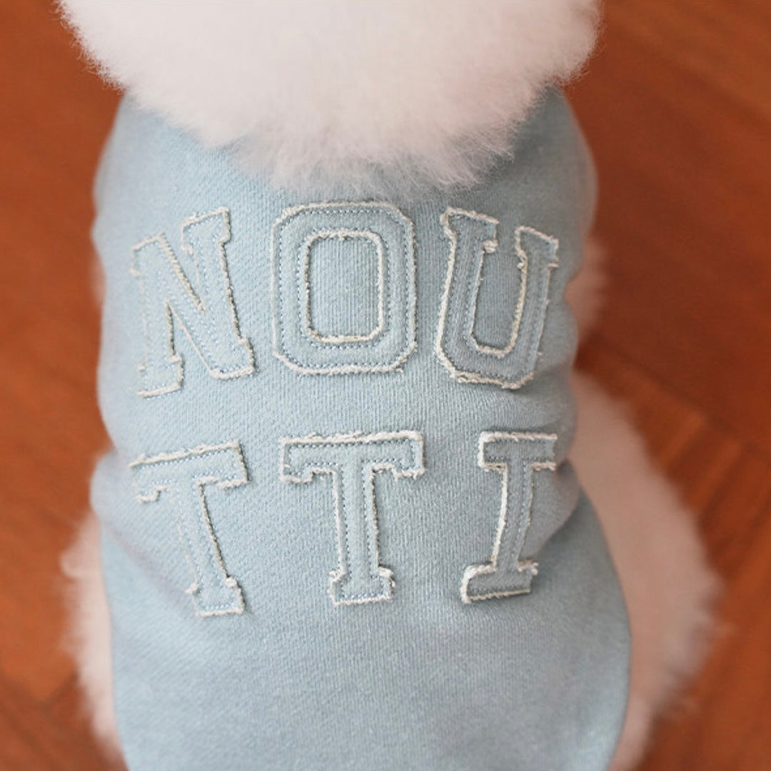即納【noutti】Groovy Sweat Shirt（Sky Blue）