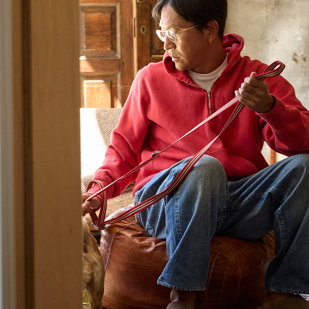 即納【andblank】Andblank x Camel  ABC™ Stripe Hands Free Leash