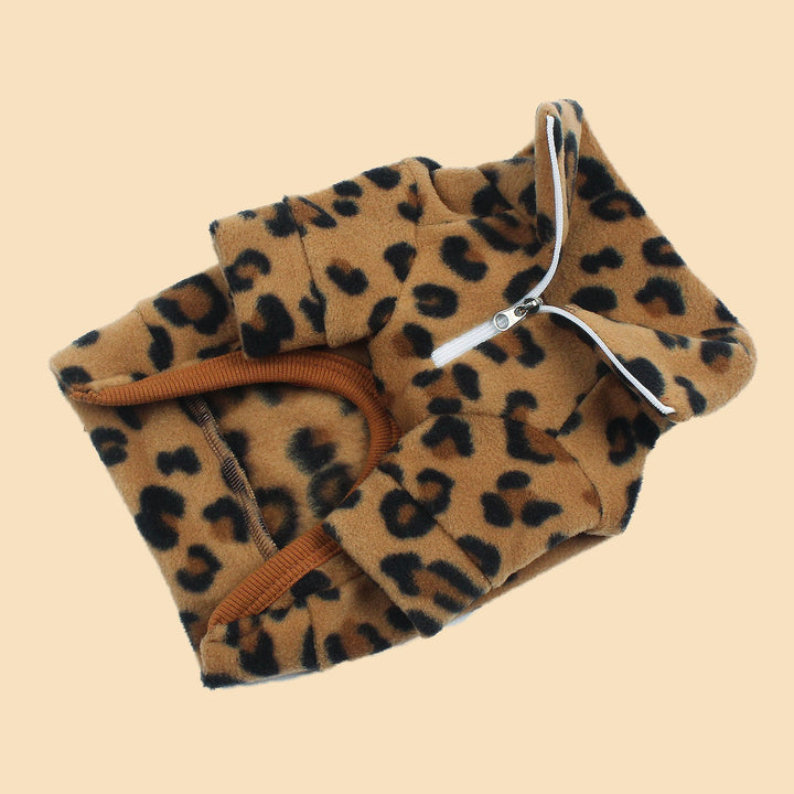 ※予約販売【CRR】Leopard Fleece Half Zip Up
