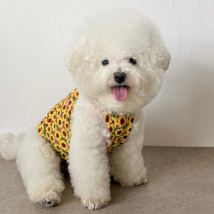 ※予約販売【CRR】Flower Pop Strap Top（Yellow）