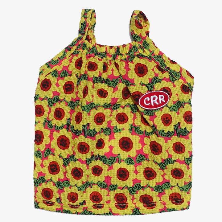 ※予約販売【CRR】Flower Pop Strap Top（Yellow）