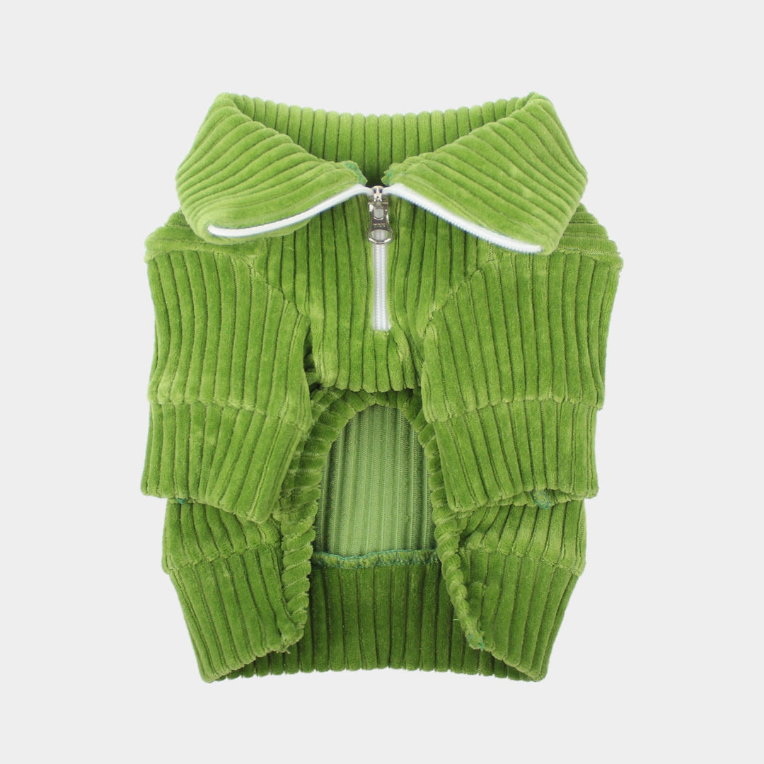 ※予約販売【CRR】New Velour Half Zip-Up（Green）