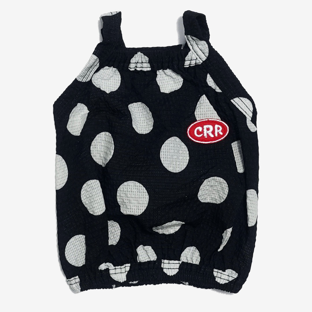 ※予約販売【CRR】Big Dot Balloon Strap Top（Black）