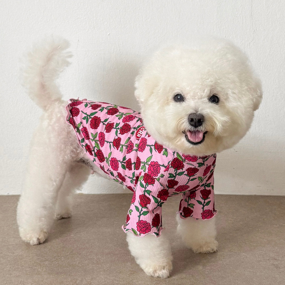 ※予約販売【CRR】Rosé Frill Half Top（Pink）