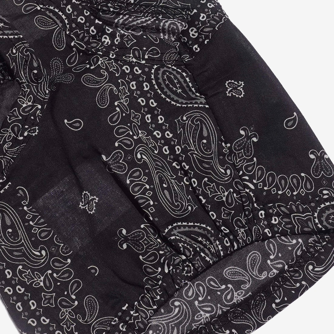 ※予約販売【CRR】Soft Paisley Strap Top（Black）