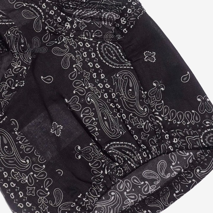 ※予約販売【CRR】Soft Paisley Strap Top（Black）