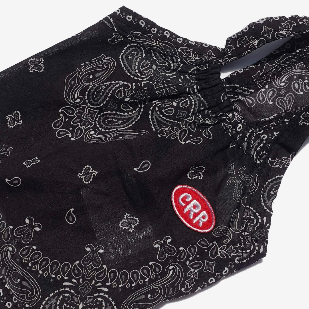 ※予約販売【CRR】Soft Paisley Strap Top（Black）