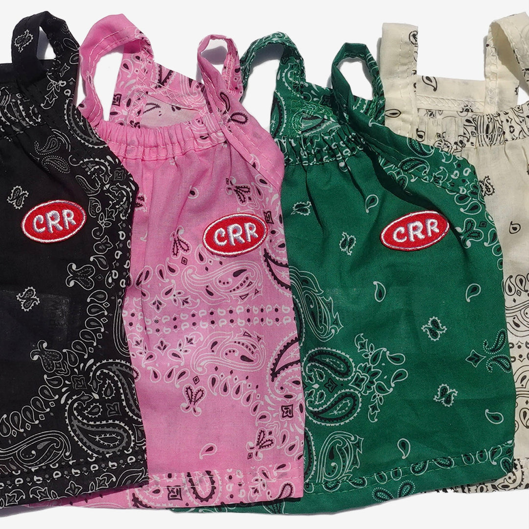 ※予約販売【CRR】Soft Paisley Strap Top（Black）