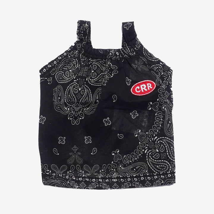 ※予約販売【CRR】Soft Paisley Strap Top（Black）