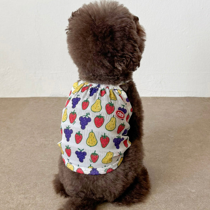 ※予約販売【CRR】Tiny Fruit Summer Strap Top