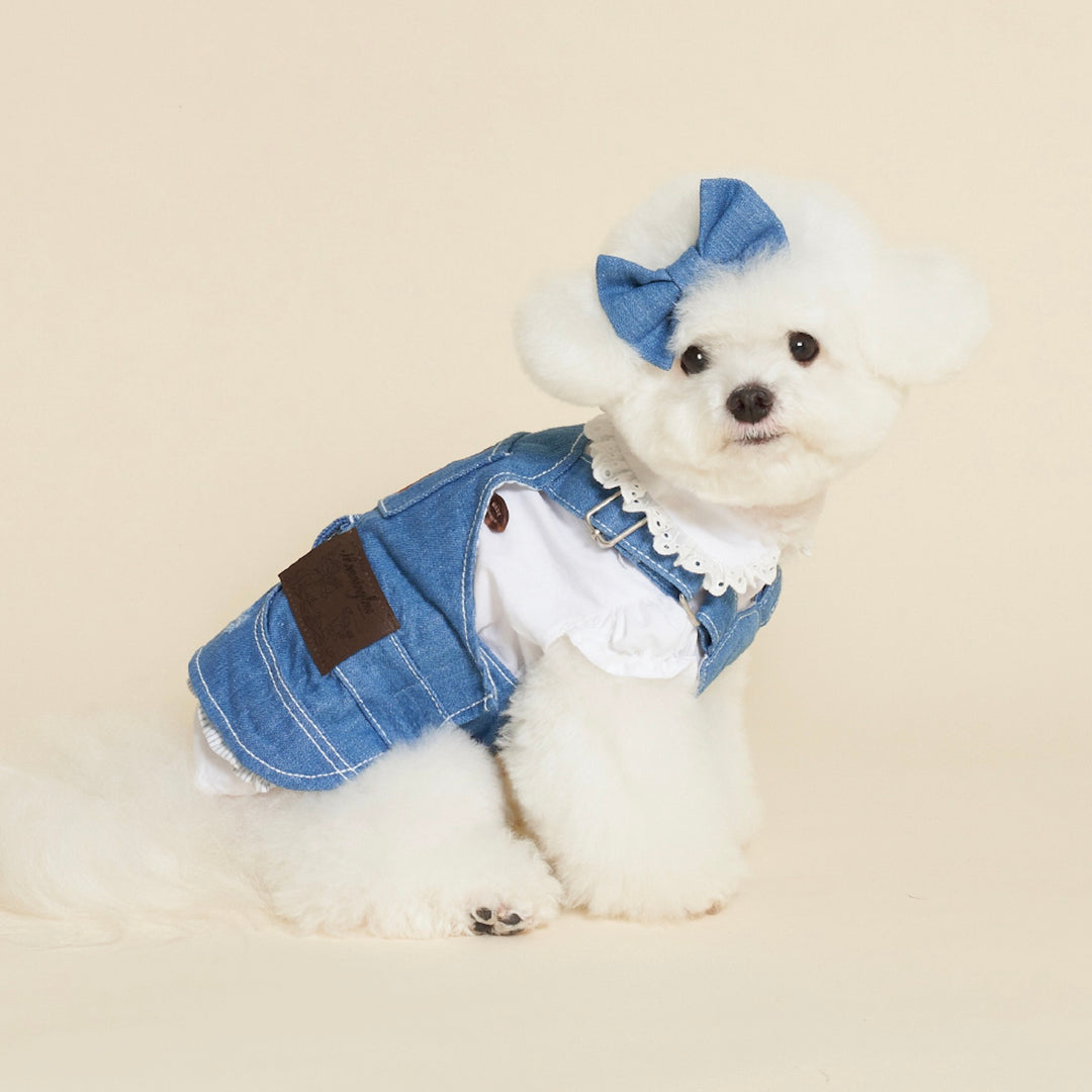 ※予約販売【meaningless】Denim Ribbon Pin