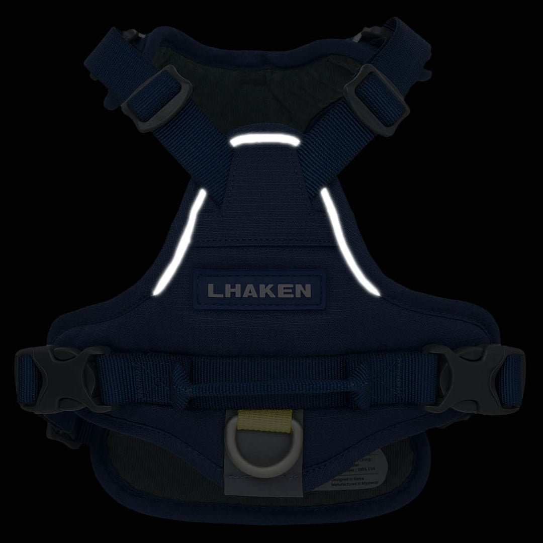 ※予約販売【munikund】TREKTAIL Harness - Navy ｜犬用ハーネス