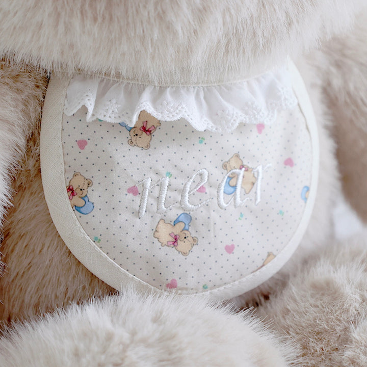 ※予約販売【near by us】my name dog bib（Beige bear）