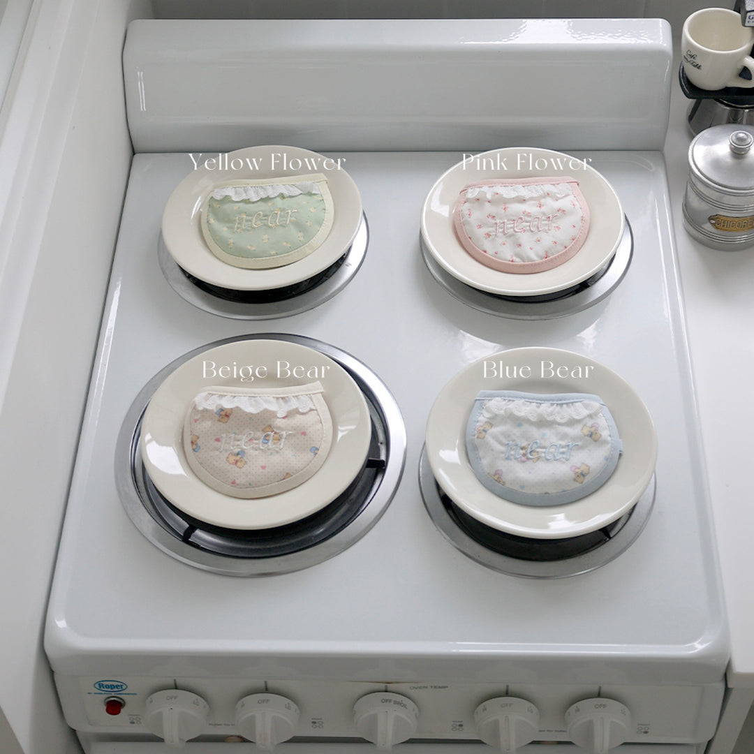 ※予約販売【near by us】my name dog bib（Beige bear）