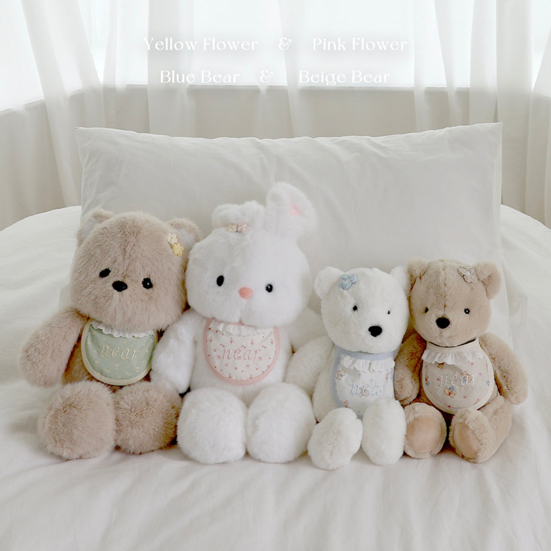 ※予約販売【near by us】my name dog bib（Beige bear）