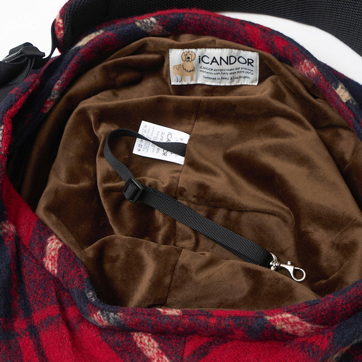 即納【iCANDOR】DUMPLING BAG（EDINBURGH CHECK）