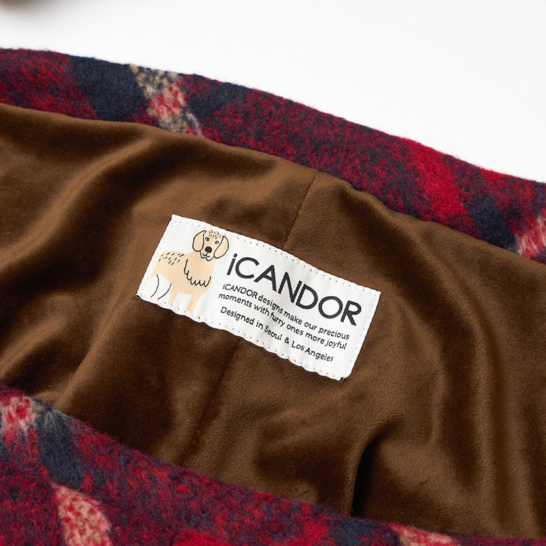 即納【iCANDOR】DUMPLING BAG（EDINBURGH CHECK）