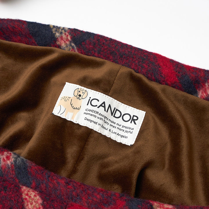 即納【iCANDOR】DUMPLING BAG（EDINBURGH CHECK）