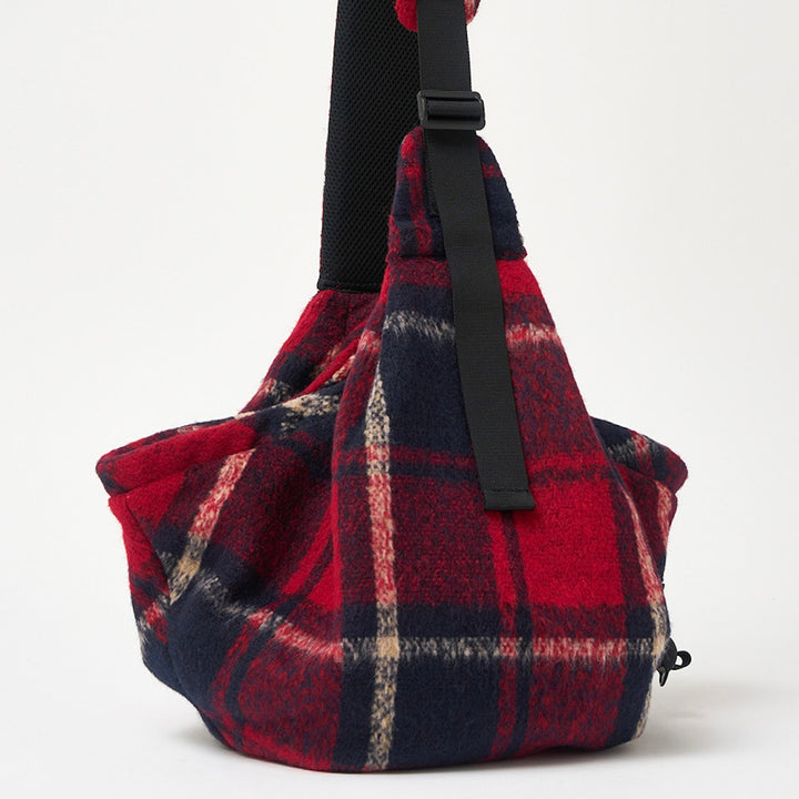 即納【iCANDOR】DUMPLING BAG（EDINBURGH CHECK）