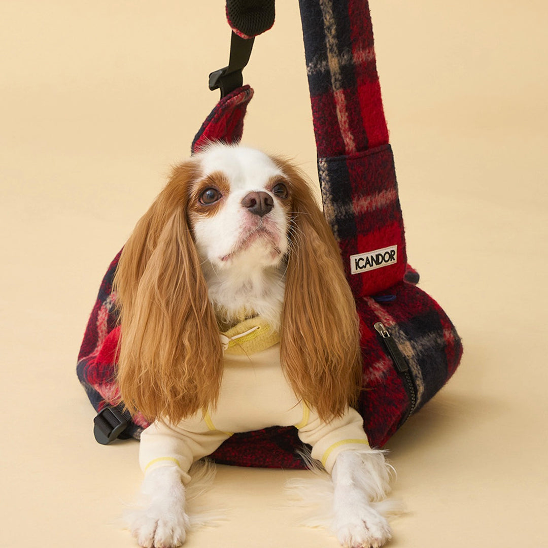 即納【iCANDOR】DUMPLING BAG（EDINBURGH CHECK）