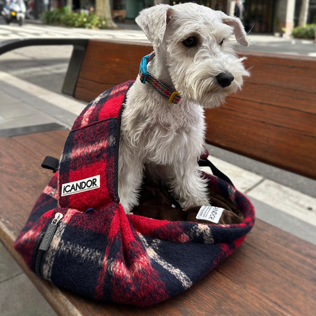 即納【iCANDOR】DUMPLING BAG（EDINBURGH CHECK）