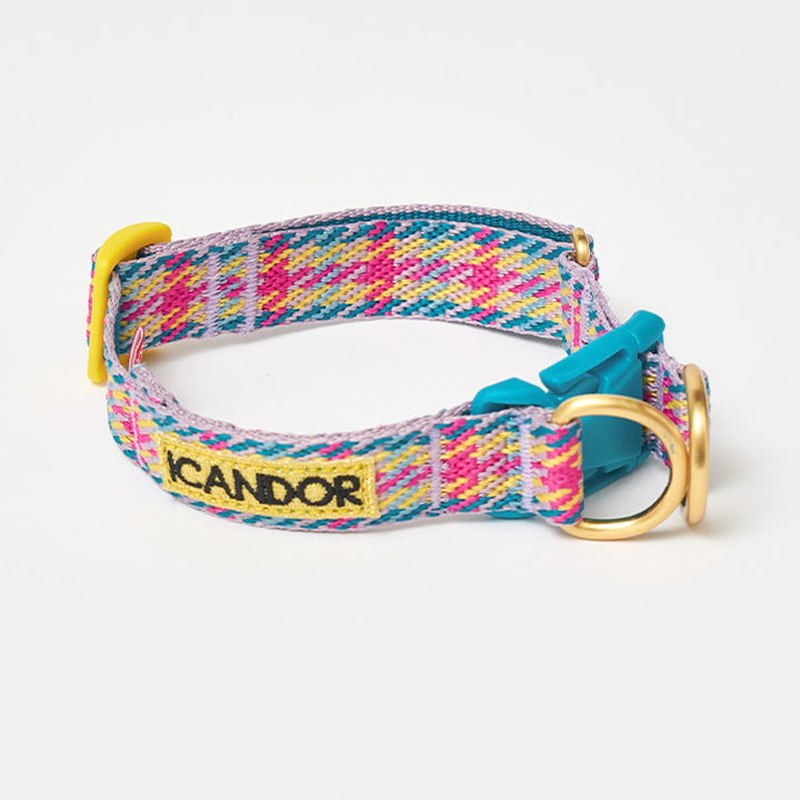 即納【iCANDOR】Gentle Collar Dual（EDINBURGH CHECK）S/M