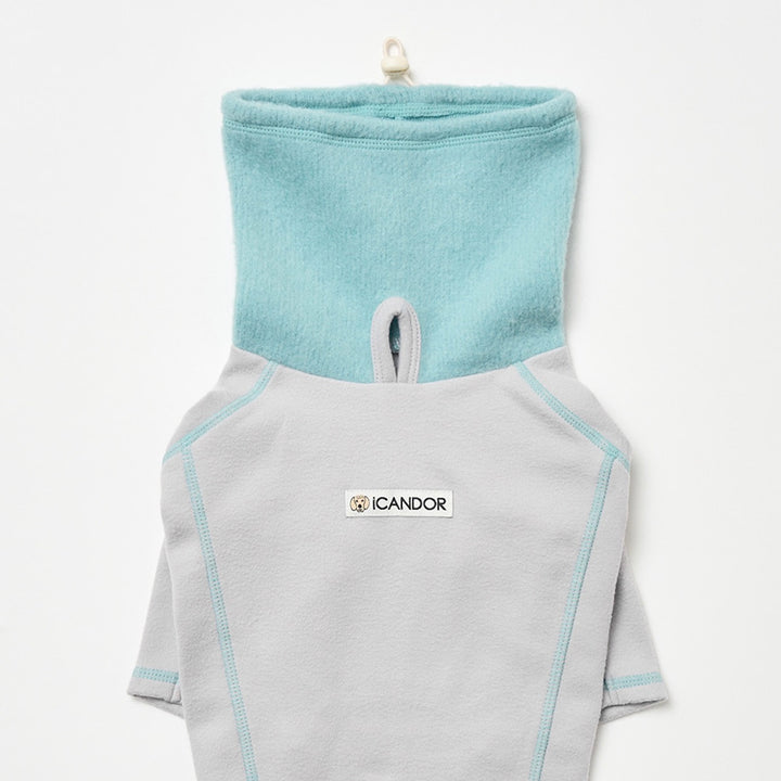 即納【iCANDOR】POLAR TWEED SNOOD TOP（GRAY）