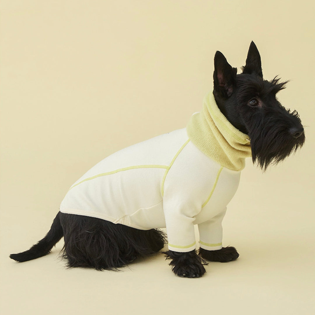 即納【iCANDOR】POLAR TWEED SNOOD TOP（CREAM）