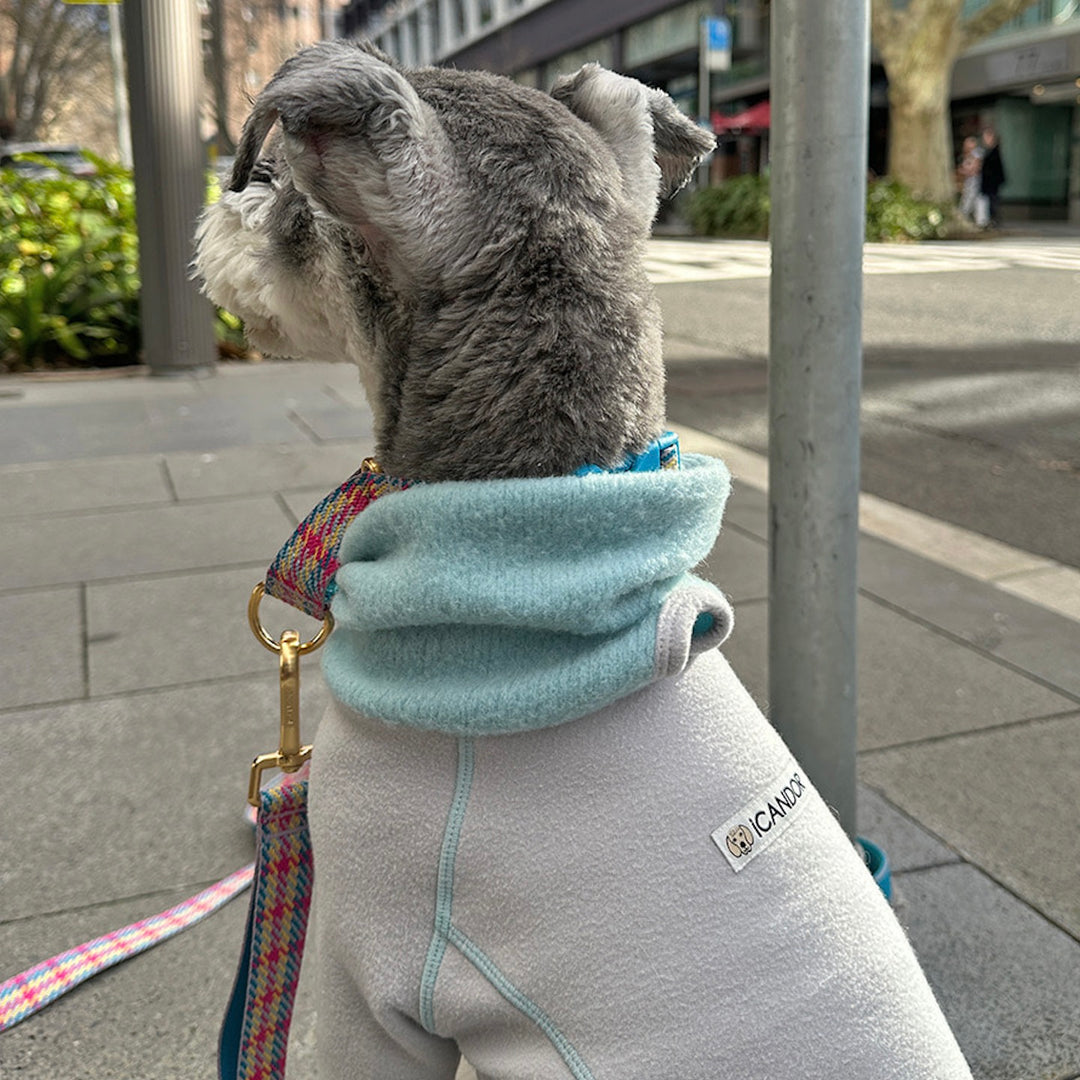 即納【iCANDOR】POLAR TWEED SNOOD TOP（GRAY）