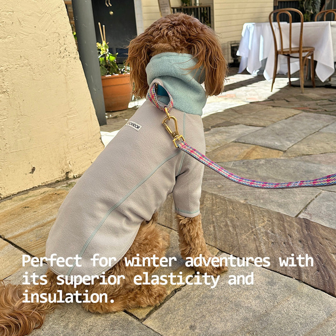 即納【iCANDOR】POLAR TWEED SNOOD TOP（GRAY）