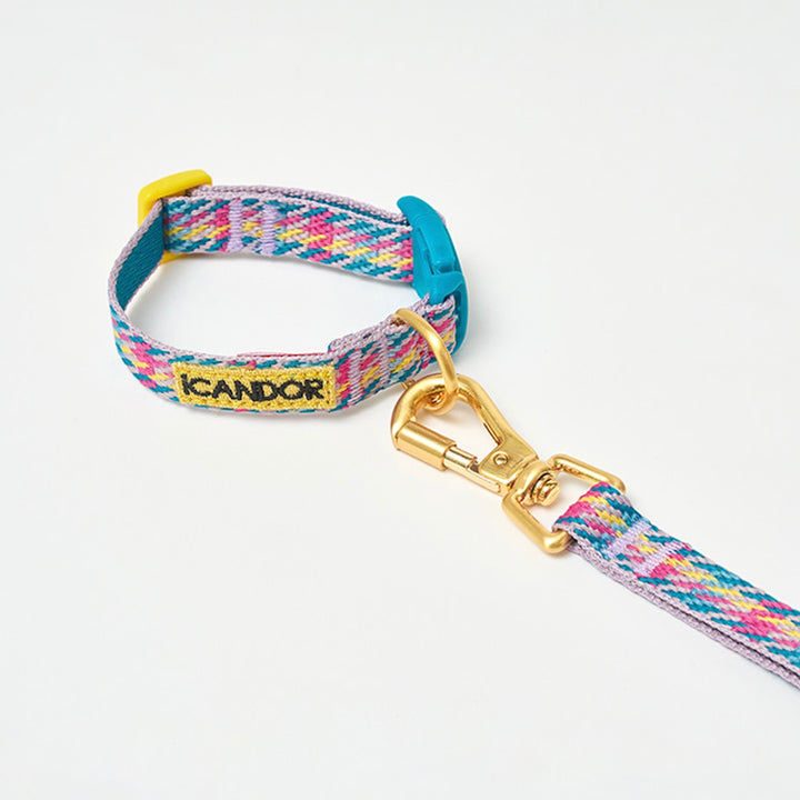 即納【iCANDOR】Gentle Collar（EDINBURGH CHECK）XS-15mm