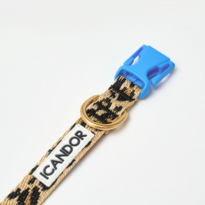 即納【iCANDOR】Gentle Collar（LEOPARD）XS-15mm