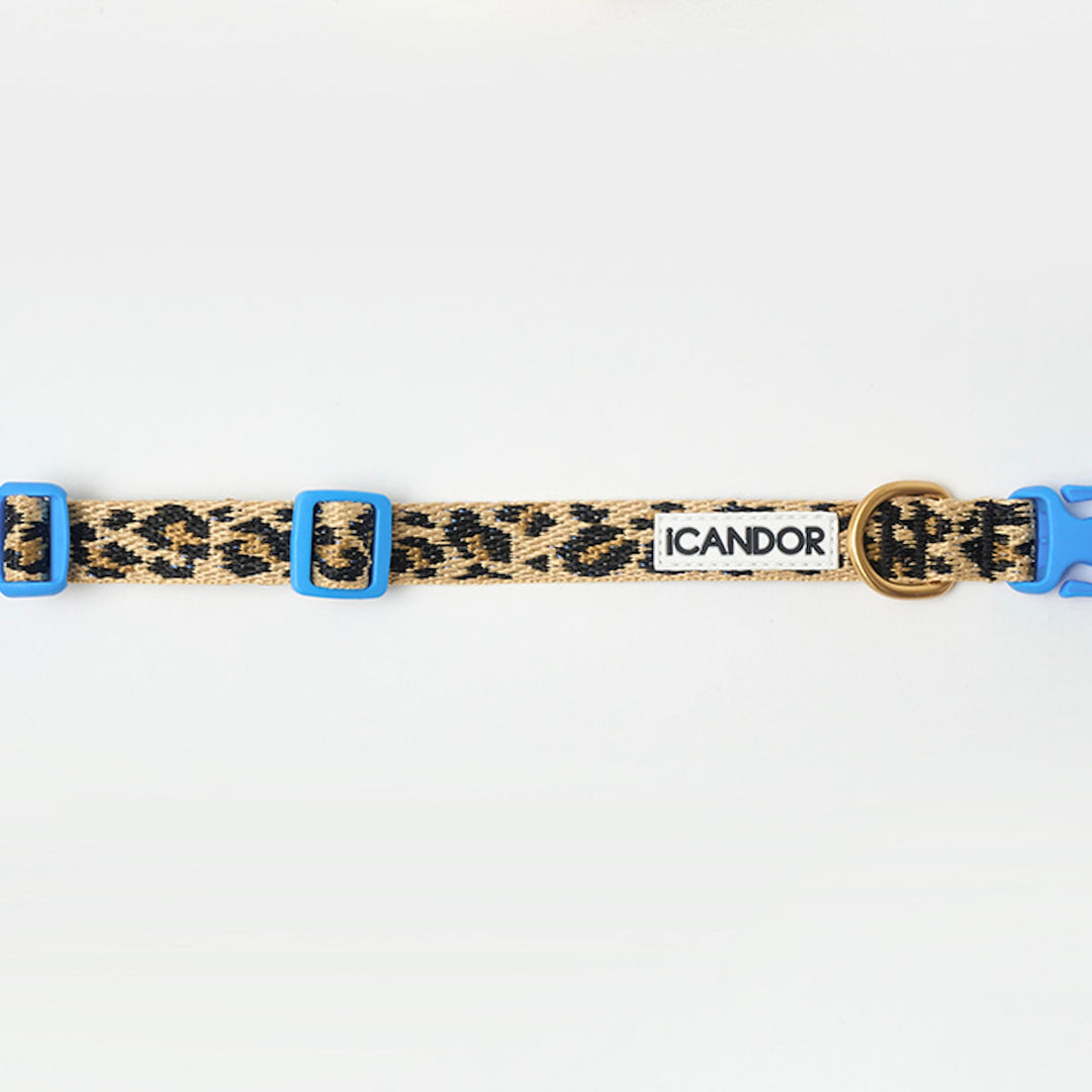 即納【iCANDOR】Gentle Collar（LEOPARD）XS-15mm