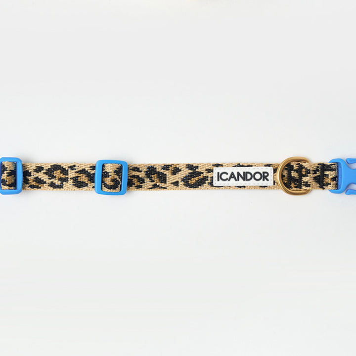 即納【iCANDOR】Gentle Collar（LEOPARD）XS-15mm