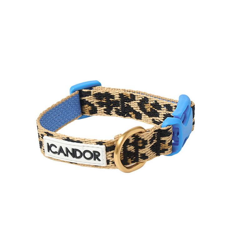 即納【iCANDOR】Gentle Collar（LEOPARD）XS-15mm