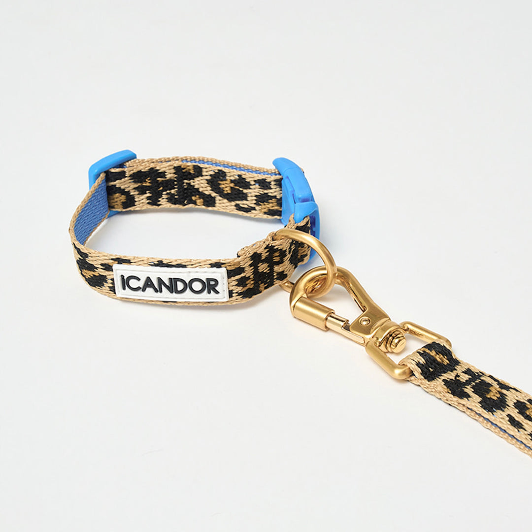 即納【iCANDOR】Gentle Collar（LEOPARD）XS-15mm