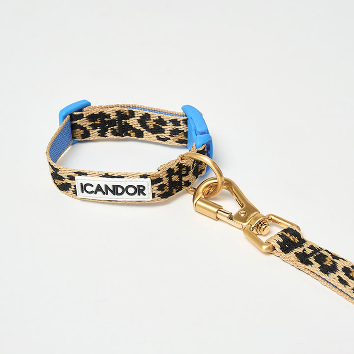 即納【iCANDOR】Gentle Collar（LEOPARD）XS-15mm