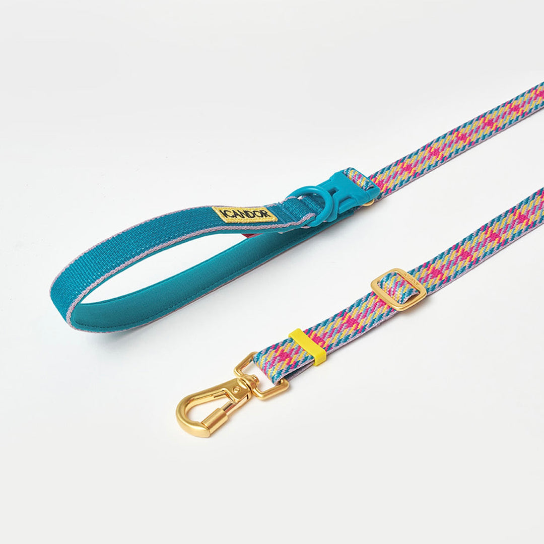 即納【iCANDOR】Gentle Leash Bolt Long（EDINBURGH CHECK）